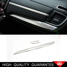 For Honda CRV CR-V 17-2021 Silver Titanium Central Console Dashboard Strip Trim