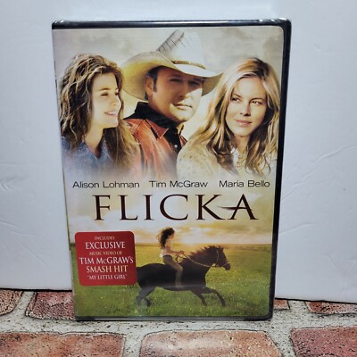 Flicka (DVD, 2006) Tim McGraw, Maria Bello, Alison Lohman, Horses - NEW & SEALED