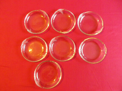 7 Glas-Schalen Nachtischschalen dickes massives Glas H 3,5 cm, Durchm. 18 cm