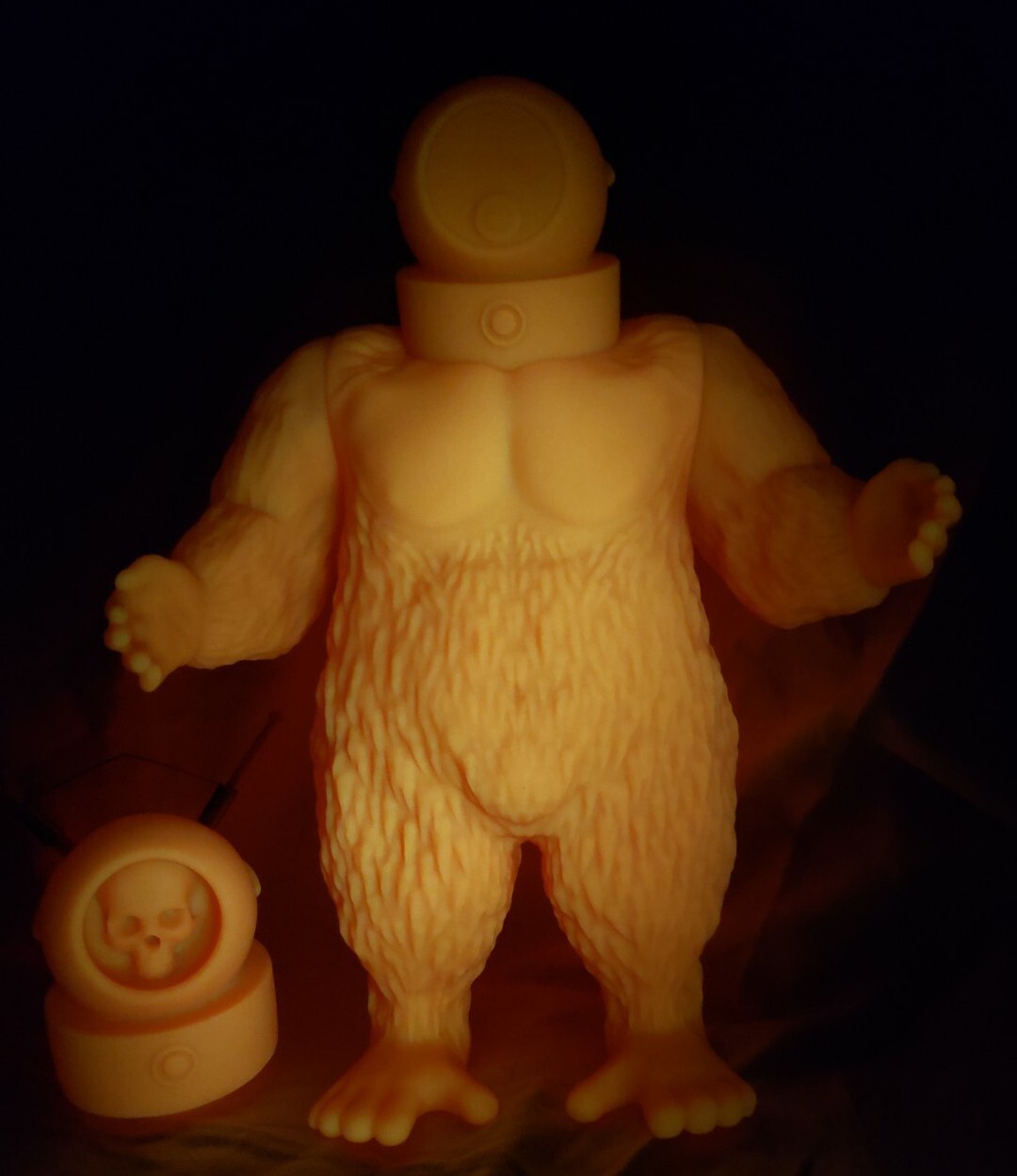 14" Orange Glow ROBOT MONSTER 14'' Ltd Edition 3/50 H.O.P. Toys