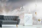 3D Vague Feather Wallpaper Wall Mural Removable Self-adhesive 68