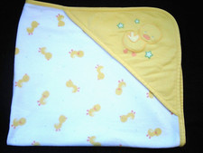Carter's Infant Yellow White Duck Fleece Blanket Stars