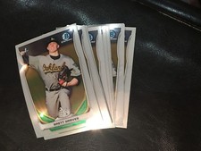 2014 Bowman Draft CDP73 Brett Graves 10 count all chrome lot Oakland Athletics