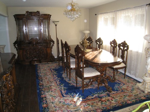 Antiques Dining Set, - Picture 2 of 11