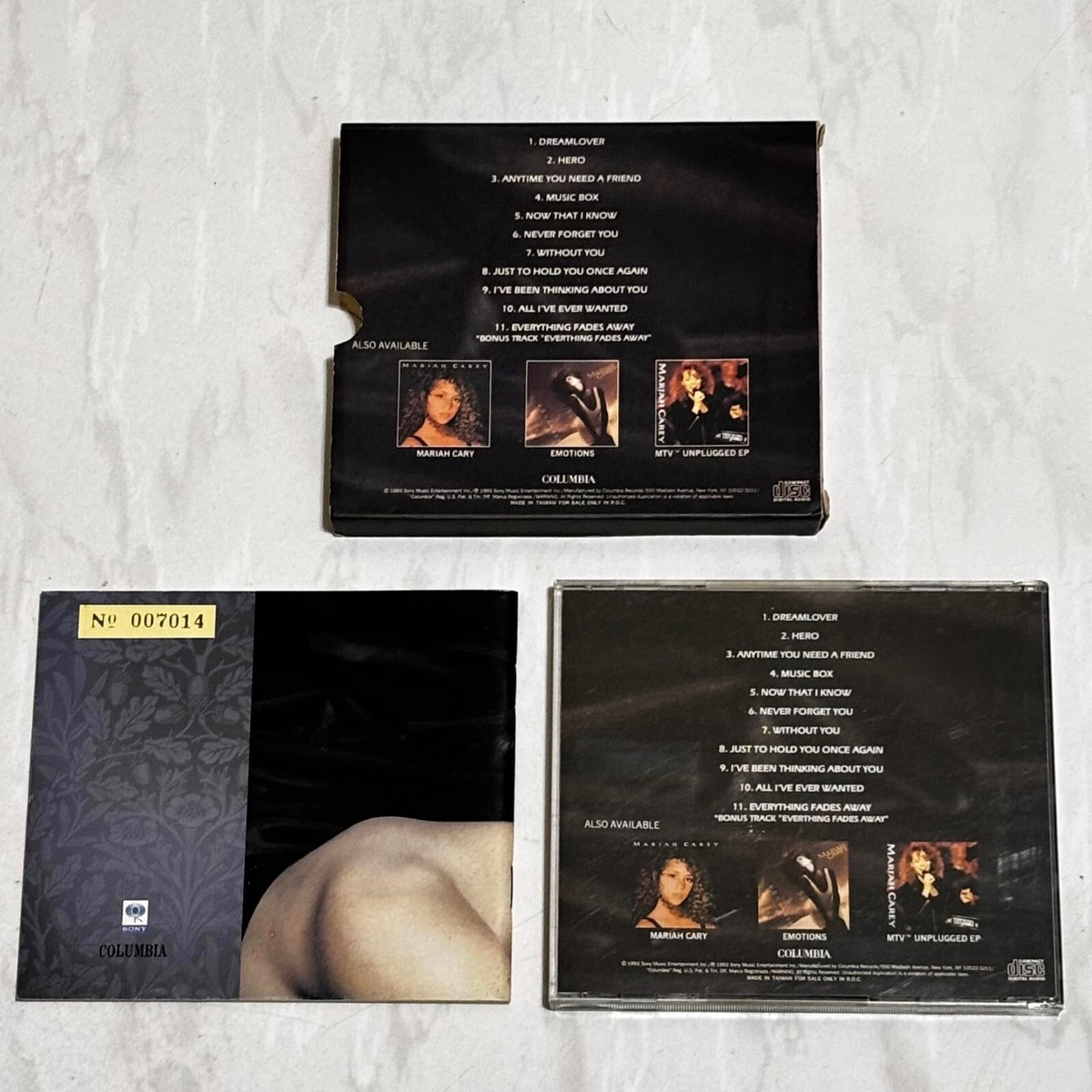 Mariah Carey 1994 Music Box Taiwan Deluxe Edition Box CD with 50-P