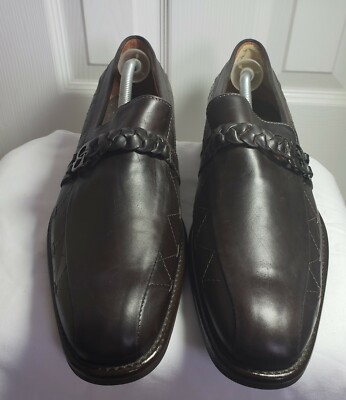 Bacco Bucci Mens Loafers Sz 11W Brown Leather | eBay display picture 3