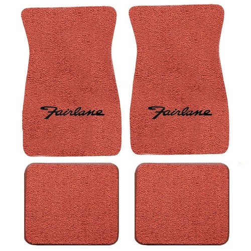 Ford Fairlane Custom Logo Loop Carpet Floor Mats Choose Mat Color And