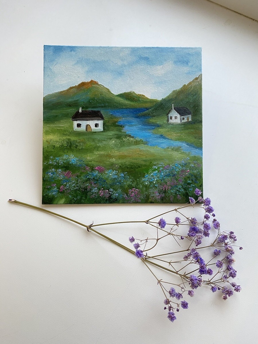 Original Oil Painting Irish Landscape Art Ireland Painting