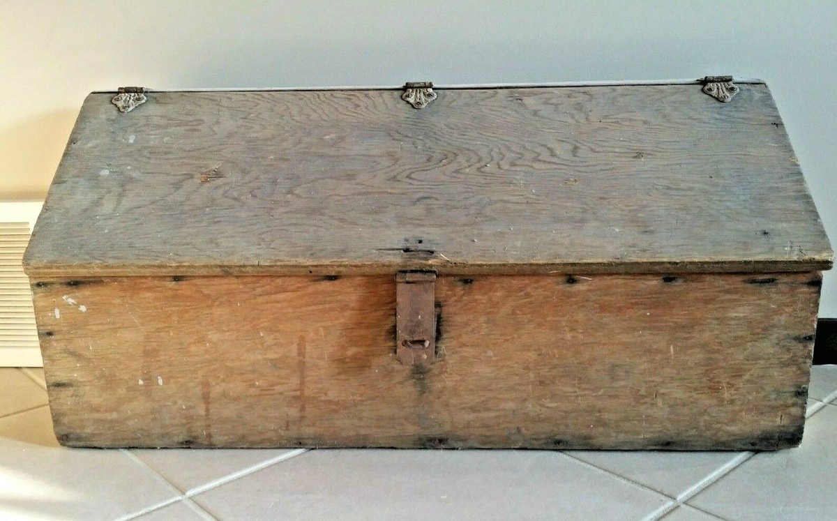 コレクション Vintage antique 1950' wood Box Vintage Wood Carpenter Box 1950's Large | eBay
