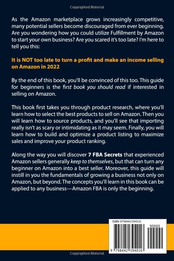 Amazon Fba Number One Selling Book On Amazon How To Sell On Amazon