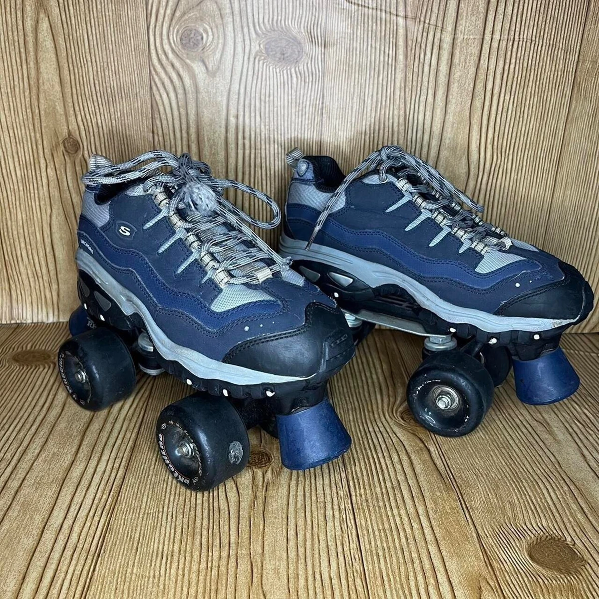 Vintage rare Skechers roller skate sneakers in navy Women s size