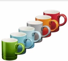 Espresso Coffee Cups Set of 4 100ml Mini Stoneware Drinking Mugs in 10 Colours