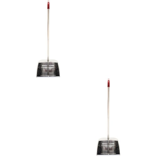 2 Count Pelle À Poussière En Acier Inoxydable Bureau Porte-poussière Domestique