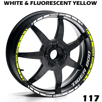 Triumph Tiger 800 Felge Streifen Aufkleber - komplettes Motorrad Vinyl Kit
