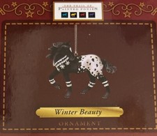 TRAIL OF PAINTED PONIES ORNAMENT WINTER BEAUTY APPALOOSA HORSE PONY CHRISTMAS