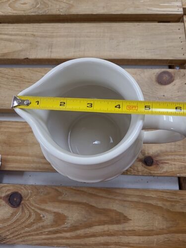 Longaberger Pottery Pitcher Heritage Blue Woven Traditions One Quart 32 OZ USA - Picture 2 of 4