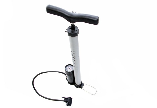 Beto Alloy Track Pump w//Gauge Dual Head Fits AV//PV