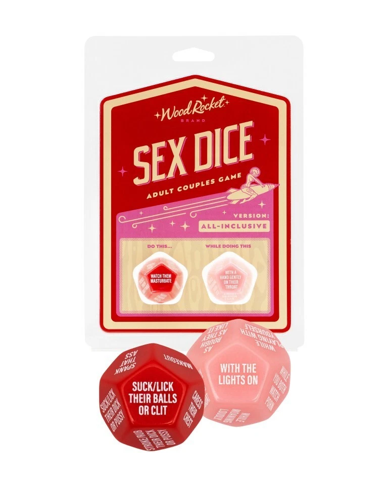 Wood Rocket Pleasurably Enjoyable Sex Dice Adult Couple Game, New