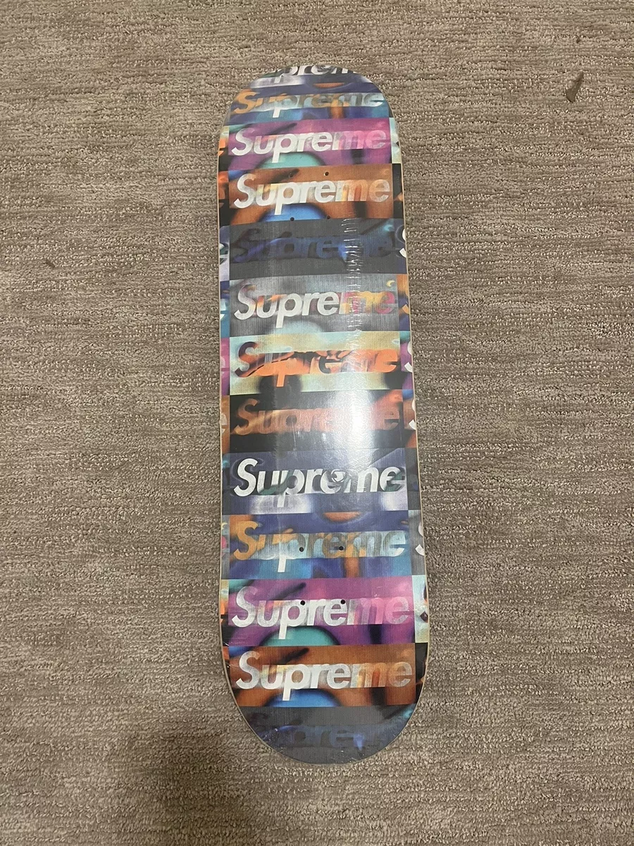 Supreme Distorted Logo Skateboard Deck Black world famous