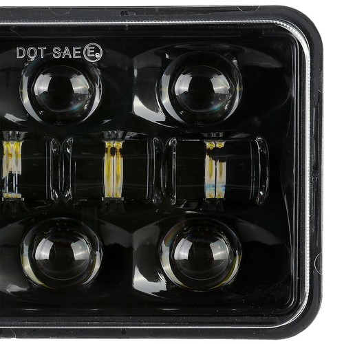 DOT Pair 4x6" White LED Headlights Hi/Lo Beam Lamp for Buick Century 1976-1988 - Foto 9 di 12