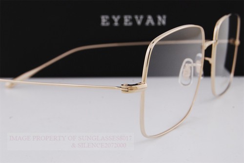 Brand New Eyevan Eyeglass Frames Forest G Gold Titanium 54mm - Picture 5 of 7