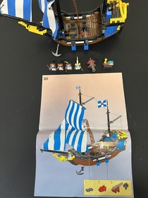 Vintage Lego 6274 Caribbean Clipper 100% Complete w Instructions and Minifigures