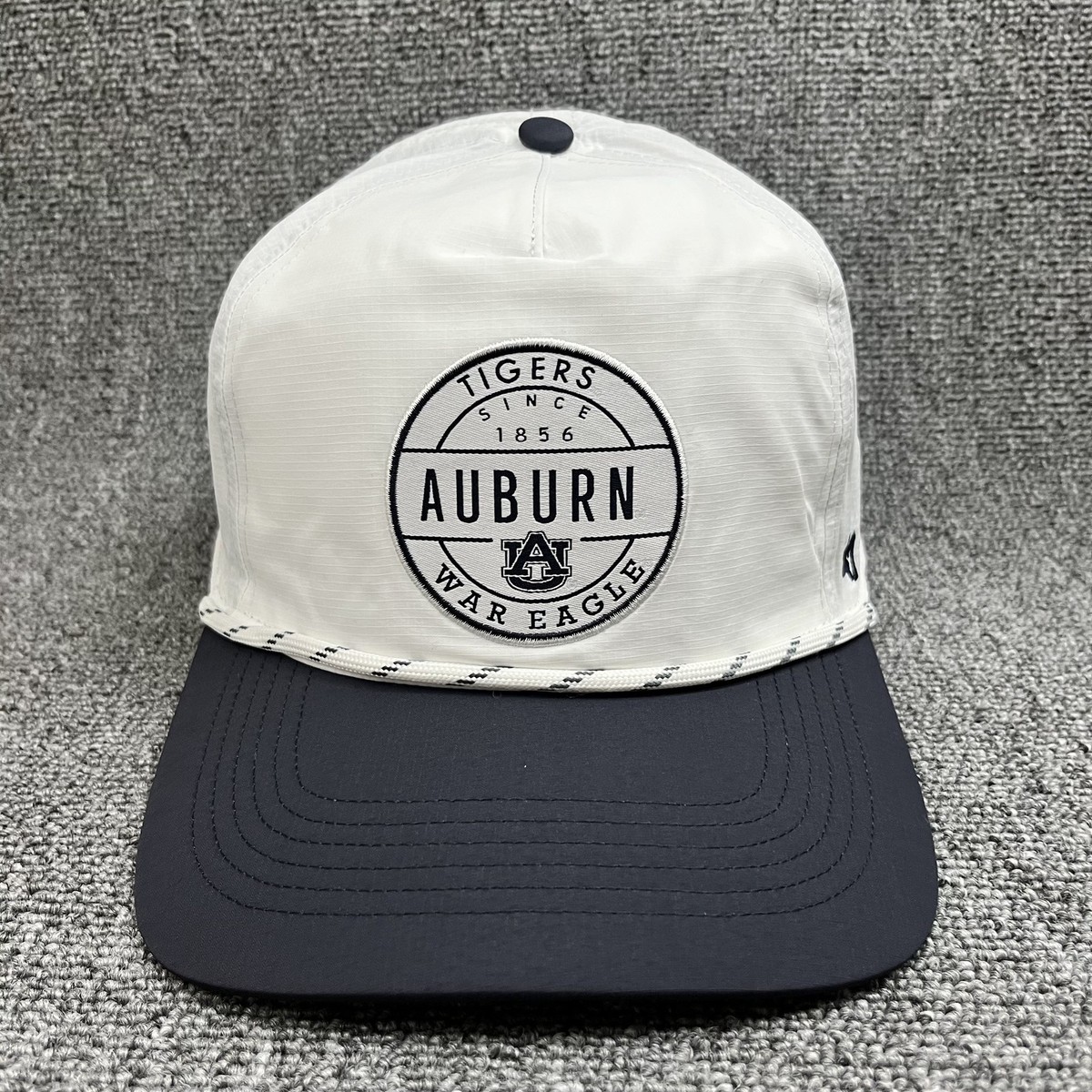Auburn Tigers '47 Brand Hitch Rope Hat White Navy Ripstop Snapback Cap NCAA