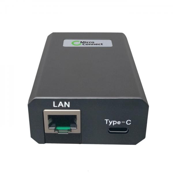 Adattatore PoE Microconnect 25W USB-C: Rete Gigabit e Alimentazione