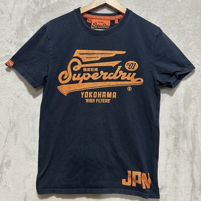 Superdry Yokohama High Flyers Men's M Navy BlueT-Shirt Short Sleeve Graphic Logo