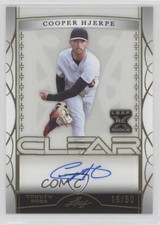 2022 Leaf Trinity Clear Gold Foil 16/50 Cooper Hjerpe #CA-DL2 Auto 0t2