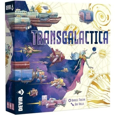 TRANSGALACTICA Brettspiel MANAGEMENT devir IN ITALIENISCH Alter 14+