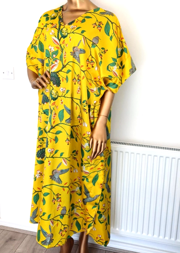 Women Kaftan causal loungewear holiday nightie Winlar dress soft silky one size - Picture 139 of 153