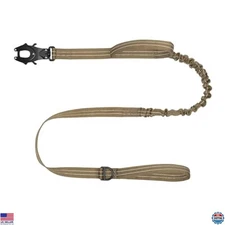 ICEFANG Tactical Dog Leash,K9 Training Walking Bungee Lead with 2 Control