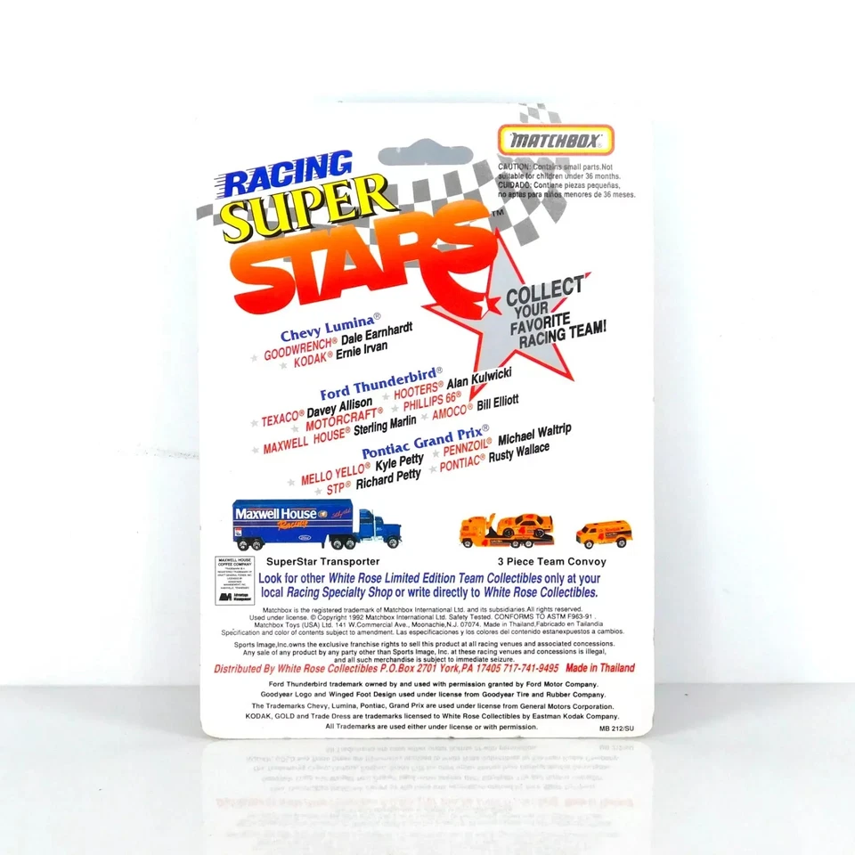 Davey Allison 1992 Havoline Matchbox 1:64 Nascar Diecast - Image 2 of 2