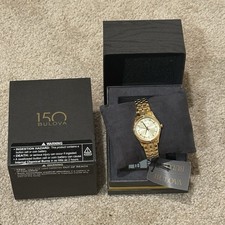 Bulova Women's Classic Gold Stainless Steel Bracelet Watch - 97L168 NEW IN BOX