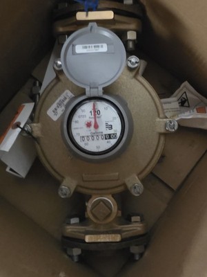 Recordall Nutating Disc Water Flow Meter 1-1/2 in Port, 120 GPM, 150 PSI