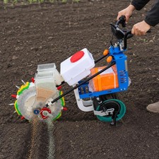Electric Seed Sower, Hand-Pushed Granular Seeder for Rice & Quinoa, for