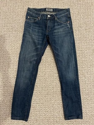 WESC Alessandro Jean Men's Mid Wash Blue 28'' Whisker Denim Blue Age Wash