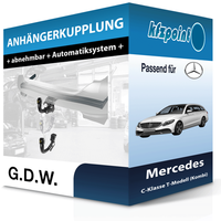 für Mercedes C-Klasse T-Modell (Kombi) 14- G.D.W. AnhäNgerkupplung Abnehmbar AHK