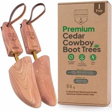 Boot Trees for Cowboy Boots for Men 8-10 M, Cedar Boot Tree 1Pk
