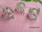 ANCHOR HOCKING FIRE KING NOVELTY CHICKEN TURTLE FISH CANDY TRINKET DISH
