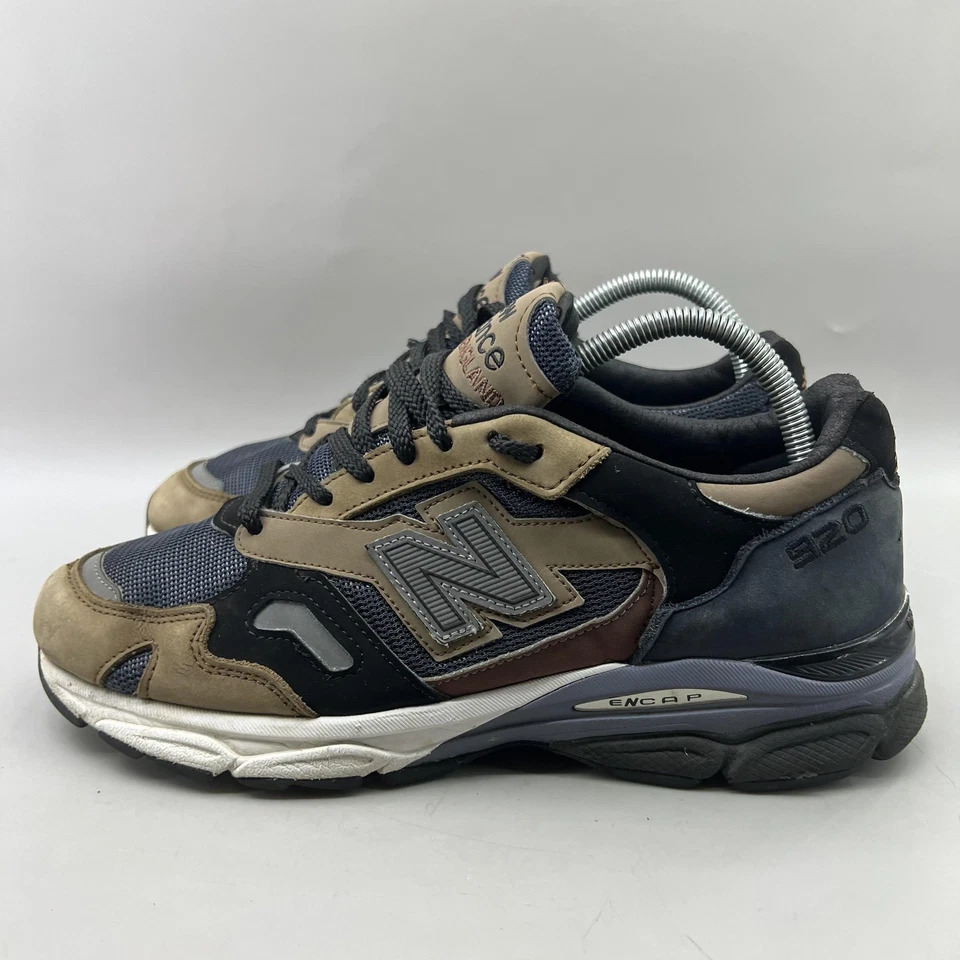 New Balance 920 Made in England Reverse Pack Shoes Men Size 8 Brown Low Sneakers - Image 3 of 4