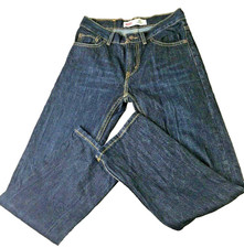 Levi's 505 Boys Jeans Size 12 Reg W26 L26 Blue Denim Straight Leg Regular Fit