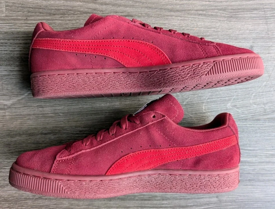 Gamuza PUMA Clásica Borgoña Roja Talla 8.5 Foto 4 de 4