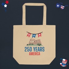 America USA 4th of July 1776-2026 Anniversary Eco Tote Bag Mount Rushmore
