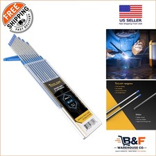 Oxidation-Resistant 10-Pack 1/8" x 7" Lanthanated Tungsten Welding Electrodes