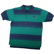 Vintage Polo Golf Ralph Lauren Crest Striped Polo Shirt