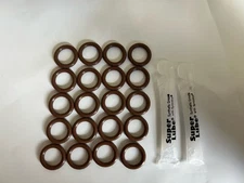 7.3/6.9 idi Fuel injector cap o-rings, 20 Brown VITON O-rings With Super Lube!!!