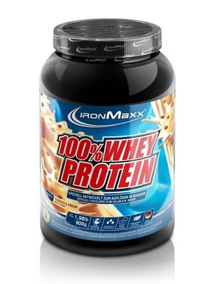 IronMaxx 100 % Whey Protein, 900 g Dose, Cookies & Cream