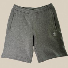 Adidas Originals Essentials Men's Sweat Shorts Gray Trefoil H34682 SZ S NWT